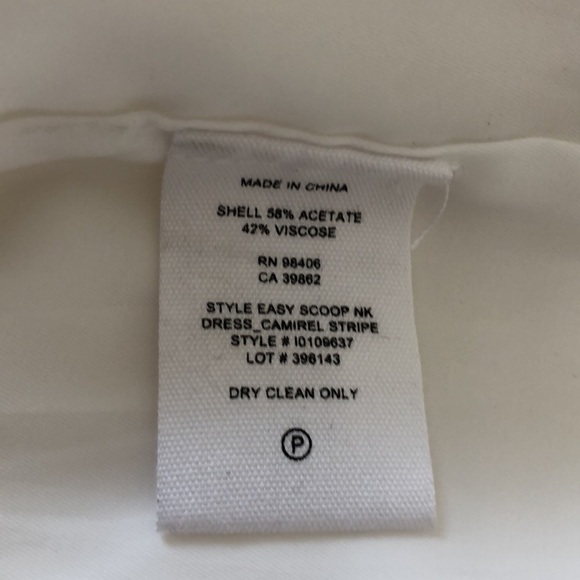 Theory White Sleeveless Mini Dress Size 10 - Picture 6 of 6